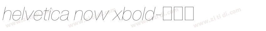 helvetica now xbold字体转换